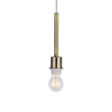 Deco Baymont 3 Light Linear Pendant in Antique Brass Finish with 12cm Dual Faux Silk Shade, Taupe and Halo Gold DK0772