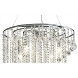 Diyas Atla 9 Light Ceiling Fitting with Crystal and Polished Chrome IL30098