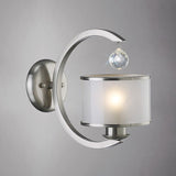 Diyas Lincoln 1 Light Wall Lamp in Satin Nickel Finish IL31231