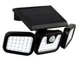 Firstlight Avenue LED Solar Security Wall Spotlight Light with PIR Finished in Black