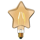 Luxram Classic Style LED Star E27 Dimmable 220-240V 4W 2100K, 120lm, Amber Finish, 3yrs Warranty 4600272 (3LT521K)