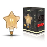 Luxram Classic Style LED Star E27 Dimmable 220-240V 4W 2100K, 120lm, Amber Finish, 3yrs Warranty 4600272 (3LT521K)