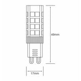 Luxram Pixy LED G9 Dimmable 4W 4000K Natural White, 350lm, Clear Finish, 3yrs Warranty 750300042 (3LT512T)