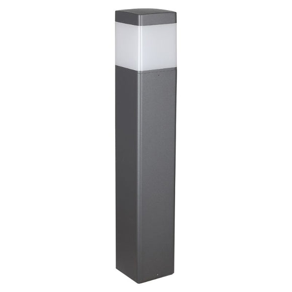 Mantra Chicago Single Light Outdoor Square Post Lamp in Anthracite Finish M8108