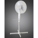 Deco Airo Speed Oscillating Pedestal Fan in White Finish D0435