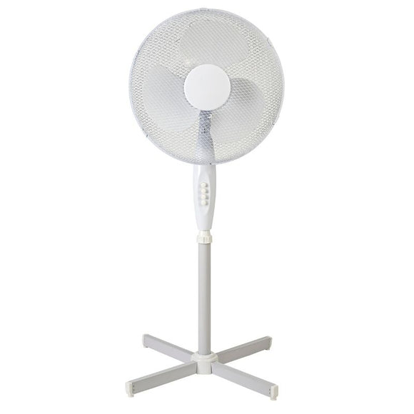 Deco Airo Speed Oscillating Pedestal Fan in White Finish D0435