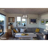 Deco Nolan Small Pendant 3 Light in Polished Chrome and Clear Glass D0087