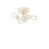 Deco D0634 Baymont 3 Light Flush Spotlight Ceiling Fixture in White Finish