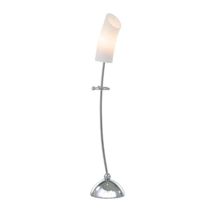 Diyas IL20233 Lucia Single Light Table Lamp in Polished Chrome Finish and Frosted Glass