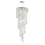 Diyas IL30098 Atla 9 Light Ceiling Fitting with Crystal and Polished Chrome