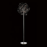 Diyas IL30175  Messe 12 Lights Floor Lamp  Polished in Chrome and Finished in Crystal