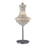 Diyas IL31443 Alexandra 5 Light Table Lamp in Polished Chrome and Crystal