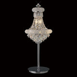 Diyas IL31443 Alexandra 5 Light Table Lamp in Polished Chrome and Crystal