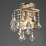 Diyas Inina 2 Light Wall Lamp in French Gold and Crystal IL32774