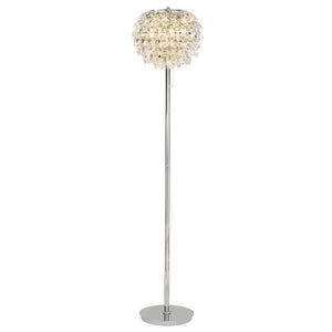 Diyas IL32835 Coniston 3 Light Floor Lamp in Polished Chrome and Crystal Finish