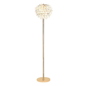 Diyas IL32837 Coniston 3 Light Floor Lamp in French Gold and Crystal Finish