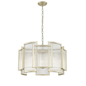 Impex Lighting Antigua 5 Lights Ceiling Fitting in Crystal and Matt Gold FInish IMP/A06/05/MG