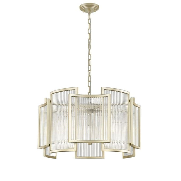 Impex Lighting Antigua 5 Lights Ceiling Fitting in Crystal and Matt Gold FInish IMP/A06/05/MG