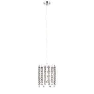 Impex Lighting Belize 1 Light Pendant with Crystals Finished in Chrome IMP/A02/01/CH