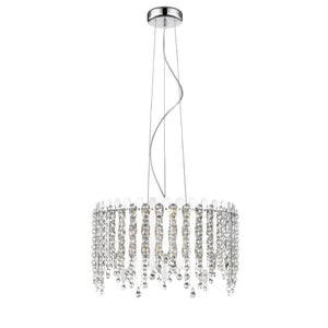 Impex Lighting Belize 5 Lights Pendant with Crystals in Chrome FInish IMP/A02/05/CH