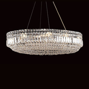 Impex Lighting CE09192/12/CH Olovo 12 Light Ceiling Pendant in Crystal and Chrome Finish