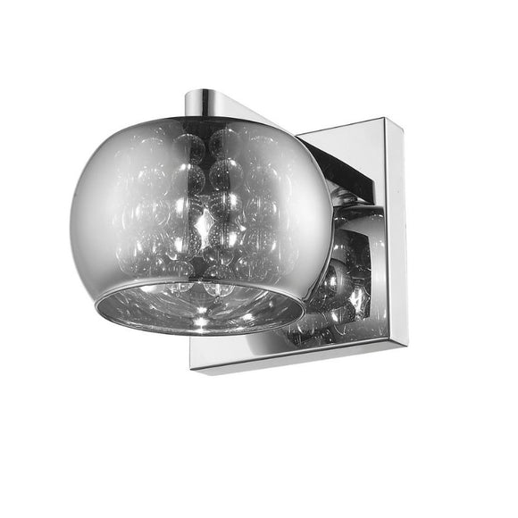 Impex Lighting CFH606091/01/WB/CH Deni Single Light Wall Fitting in Crystal and Chrome Finish