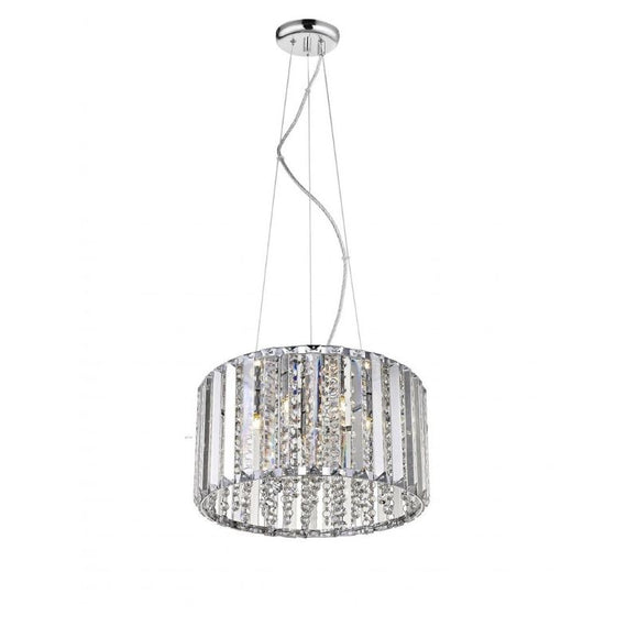 Impex Lighting Diore 4 Lights Ceiling Pendant in Crystal and Chrome Finish IMP/A19/04/CH