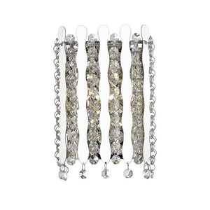 Impex Lighting IMP/A02/01/WB/CH Belize Single Light Wall Light with Crystals Finished in Chrome