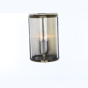 Impex Lighting LG77130/WB/AB Orly Lantern Single Light Wall  Fitting in Antique Brass Finish