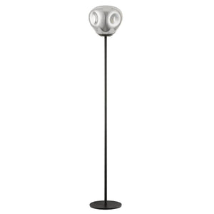 Impex Lighting PG1808/01/FL/CH/BLK Nina Single Light Floor Lamp in Chrome and Black Finish