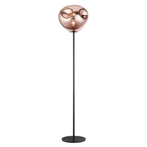 Impex Lighting PG1808/01/FL/CU/BLK Nina Single Light Floor Lamp in Copper and Black Finish