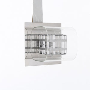 Impex Lighting PGH01515/01/WB/CH Avignon Glass Single Light Wall Fitting in Crystal and Chrome Finish