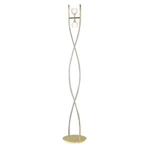 Mantra M0101PB Dali 2 Light Floor Lamp in Polished Brass Finish