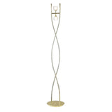 Mantra M0101PB Dali 2 Light Floor Lamp in Polished Brass Finish