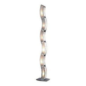 Mantra M0392 Duna 6 Light Floor Lamp in Polished Chrome and White Acrylic Finish