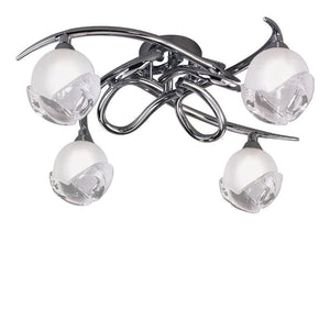 Mantra M0807 Fragma 4 Light Ceiling Fitting in Polished Chrome Finish