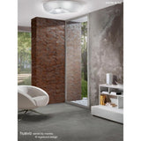 Mantra M1335 Huevo 6 Light Outdoor Ceiling in Polished Chrome and Opal White