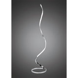 Mantra M4983 Nur LED Floor Lamp in Silver and Frosted Acrylic Finished in Polished Chrome.