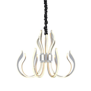 Mantra M5561 Versailles Ceiling LED Light Finished in Polished Chrome and White Acrylic