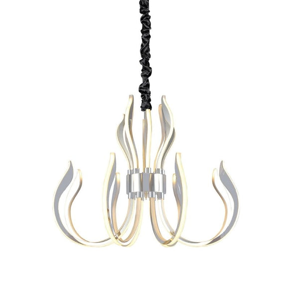 Mantra M5561 Versailles Ceiling LED Light Finished in Polished Chrome and White Acrylic