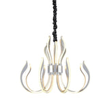 Mantra M5561 Versailles Ceiling LED Light Finished in Polished Chrome and White Acrylic