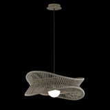 Mantra M7130  Polinesia Single Light Outdoor Pendant in Beige Oscu Finish